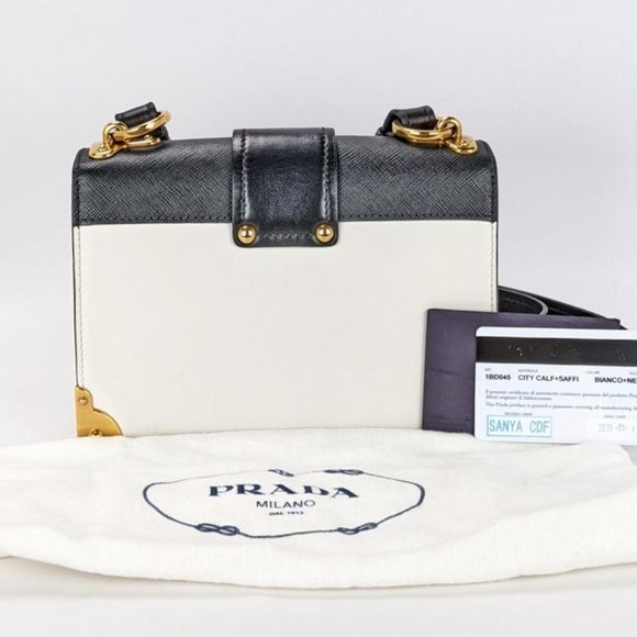 SOLD Prada Cahier Medium White Leather Cross Body Bag - Picture 2 of 12